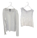 combo white top n lace top